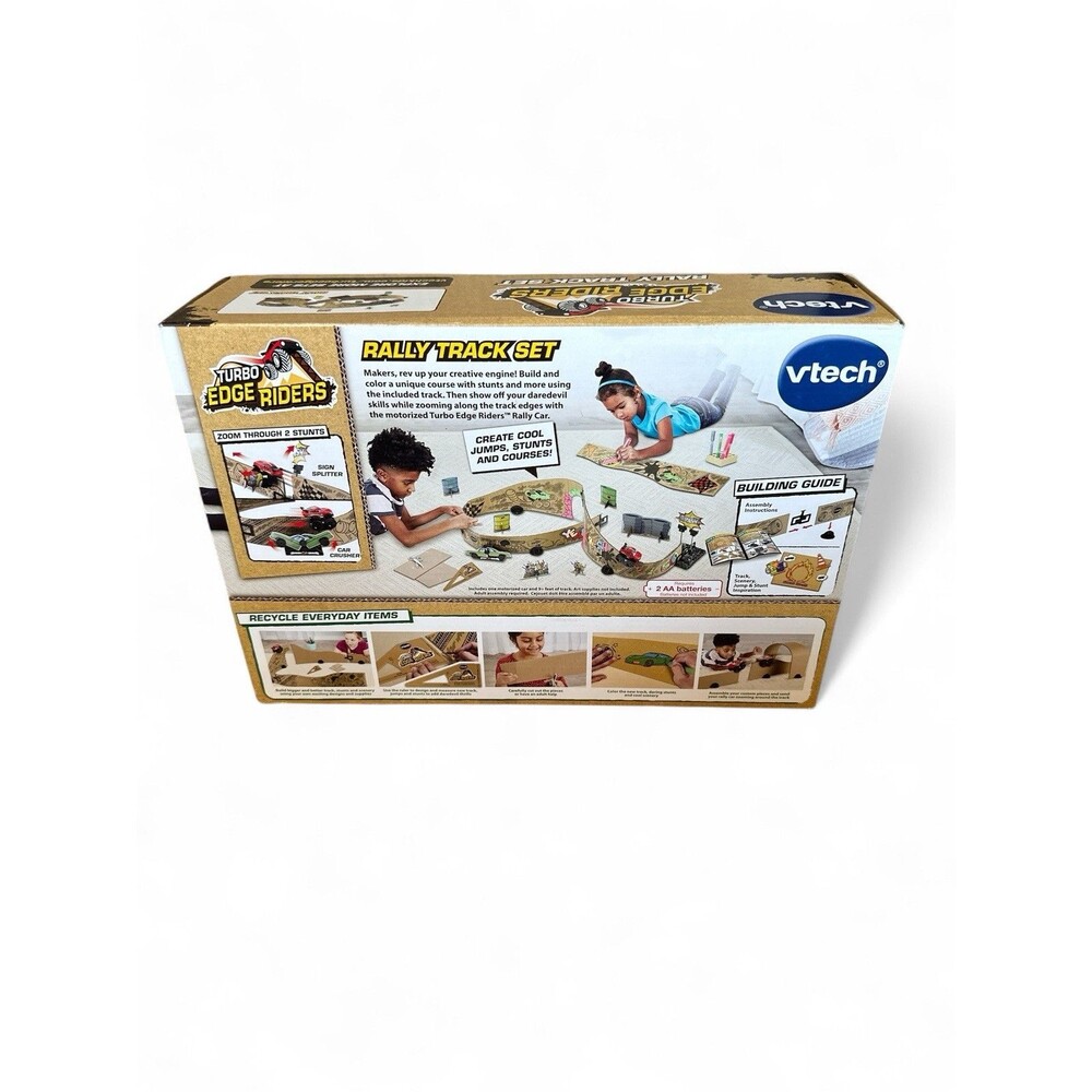 NEW Vtech Turbo Edge Riders Rally Track Set Create Your Track Includes Rally Car - Picture 2 of 3